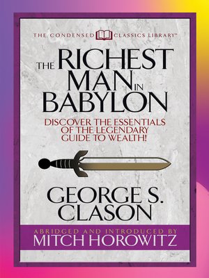cover image of The Richest Man in Babylon (Condensed Classics)
